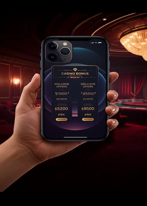 Image promotionnelle du généreux bonus de bienvenue de Vegasino Casino : 100% jusqu'à 500€ et 200 tours gratuits, avec icônes de machines à sous et logo.